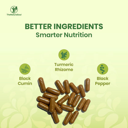 TNS Immuno Capsules, Natural Immunity Booster with Black Cumin, Turmeric Rhizome & Black Pepper Extract
